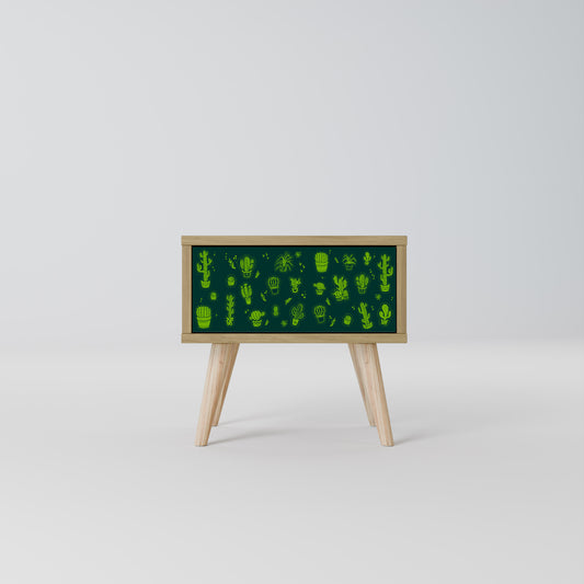 DESERT GREEN Nattduksbord i Oak Effect