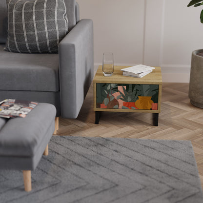 TROPICAL COMPOSITION Nightstand in Oak Effect