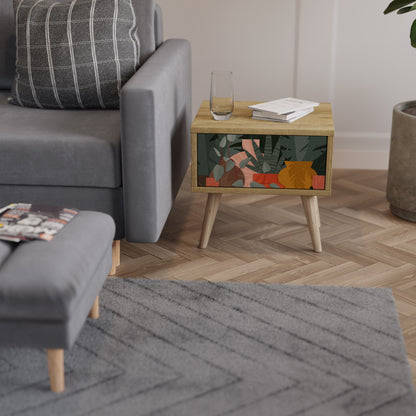 TROPICAL COMPOSITION Nightstand in Oak Effect