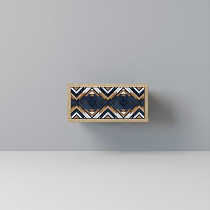 ARTFUL GEOMETRY Nattduksbord i ekeffekt
