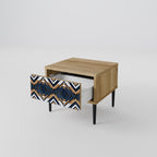 ARTFUL GEOMETRY Nightstand in Oak Effect