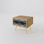 ARTFUL GEOMETRY Nightstand in Oak Effect