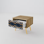ARTFUL GEOMETRY Nightstand in Oak Effect