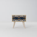 ARTFUL GEOMETRY Nightstand in Oak Effect