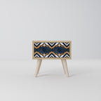 ARTFUL GEOMETRY Nightstand in Oak Effect