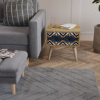 ARTFUL GEOMETRY Nightstand in Oak Effect