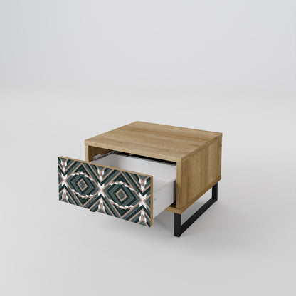 DIMENSION DELIGHTS Nightstand in Oak Effect