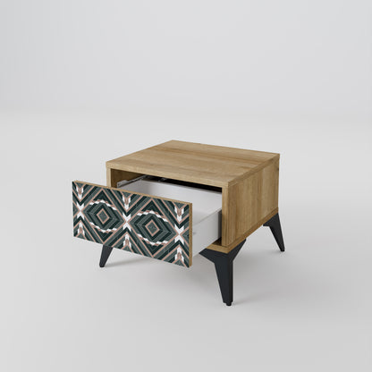 DIMENSION DELIGHTS Nightstand in Oak Effect