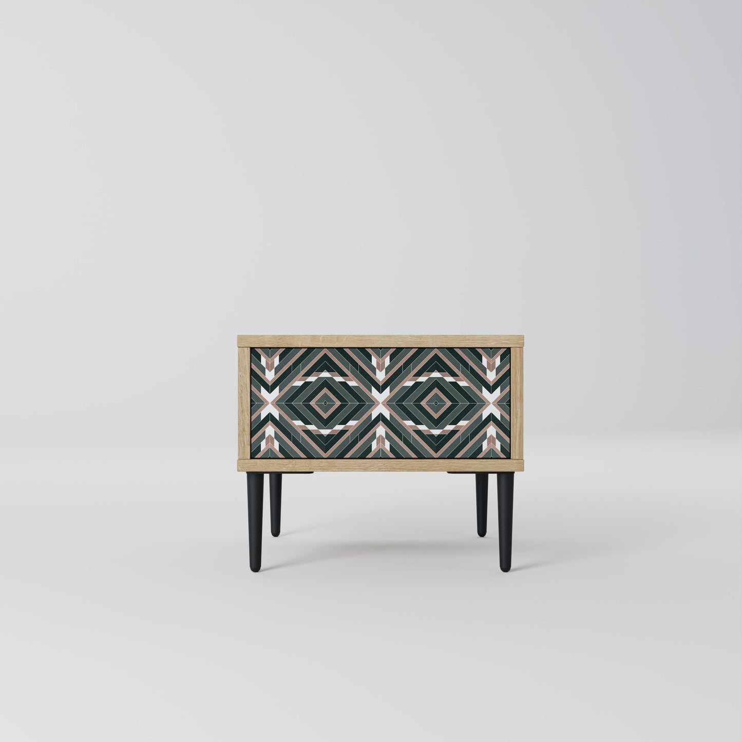 DIMENSION DELIGHTS Nightstand in Oak Effect