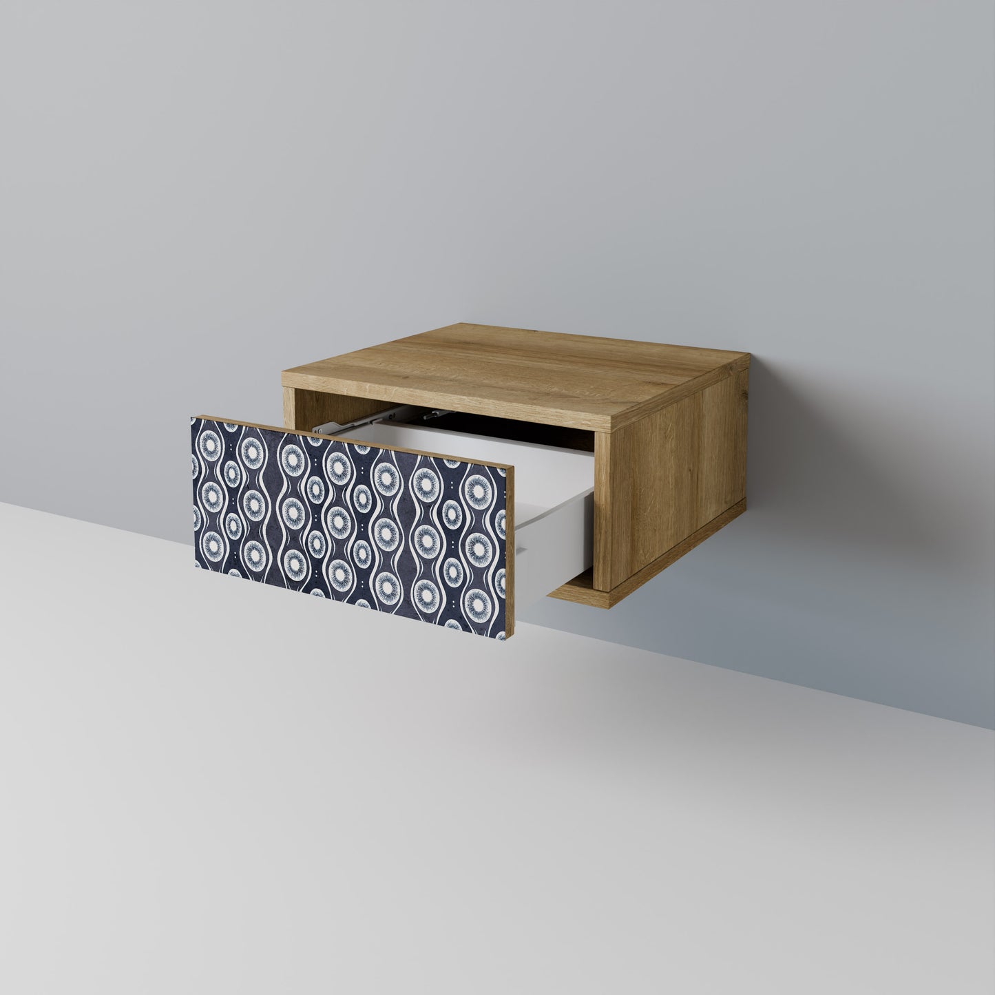 GRAPHITE EYES Nattduksbord i ekeffekt