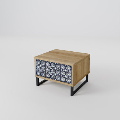 GRAPHITE EYES Nattduksbord i ekeffekt