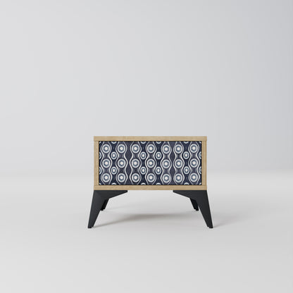 GRAPHITE EYES Nattduksbord i ekeffekt