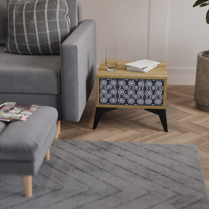 GRAPHITE EYES Nattduksbord i ekeffekt
