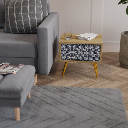 GRAPHITE EYES Nattduksbord i ekeffekt