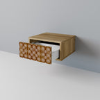 BRUNA ÖGON Nattduksbord i ekeffekt