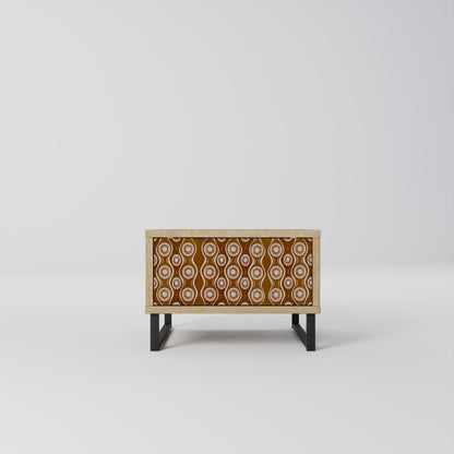 BROWN EYES Nightstand in Oak Effect