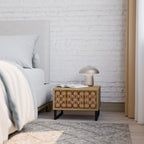 BRUNA ÖGON Nattduksbord i ekeffekt