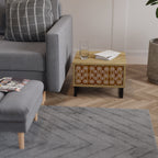 BRUNA ÖGON Nattduksbord i ekeffekt