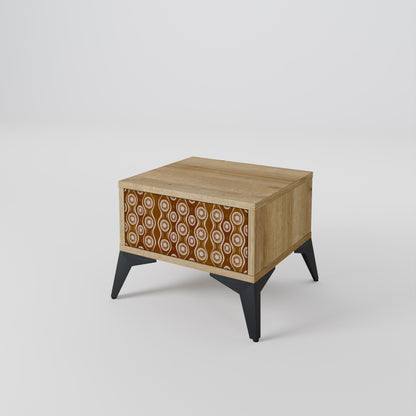 BROWN EYES Nightstand in Oak Effect
