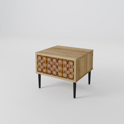 BROWN EYES Nightstand in Oak Effect