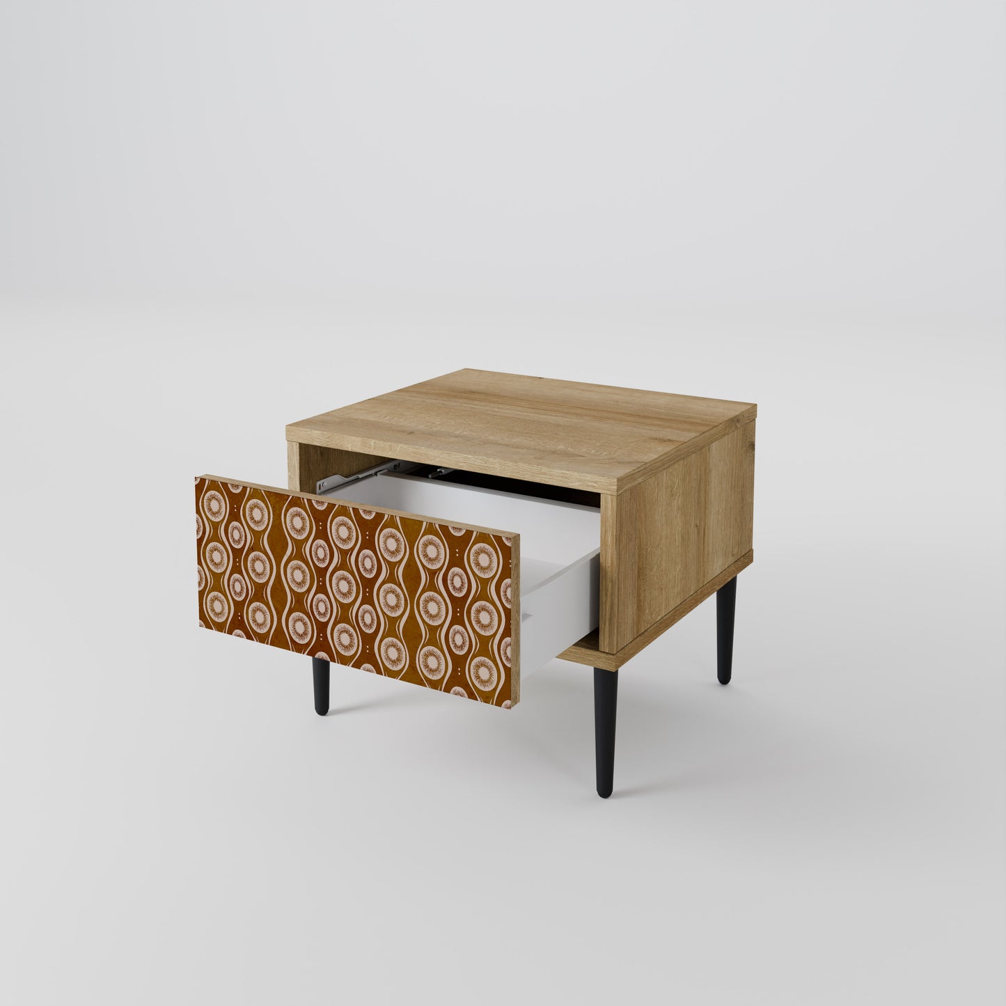 BROWN EYES Nightstand in Oak Effect