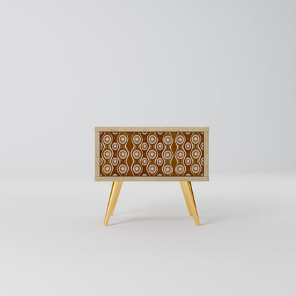 BROWN EYES Nightstand in Oak Effect