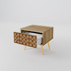 BRUNA ÖGON Nattduksbord i ekeffekt