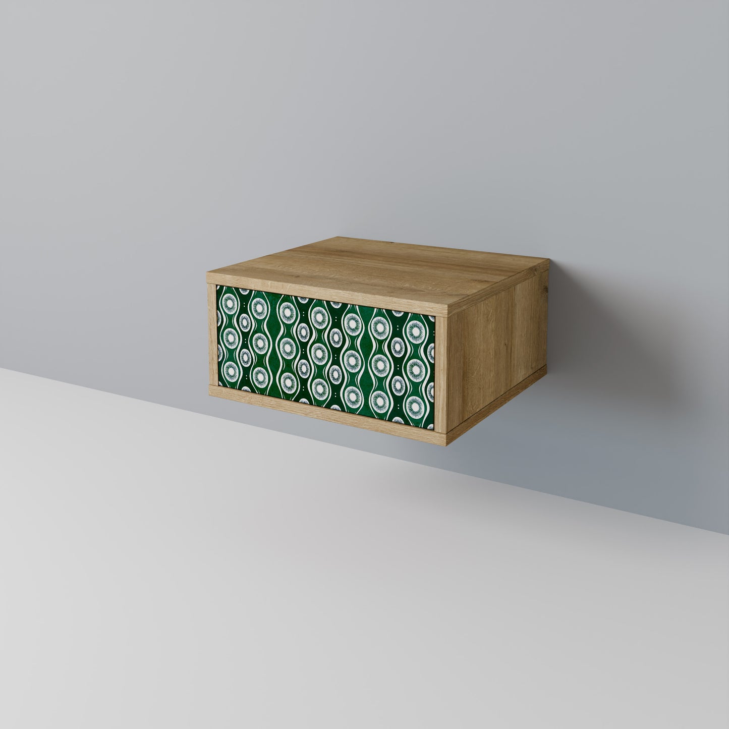 GREEN EYES Nattduksbord i Oak Effect