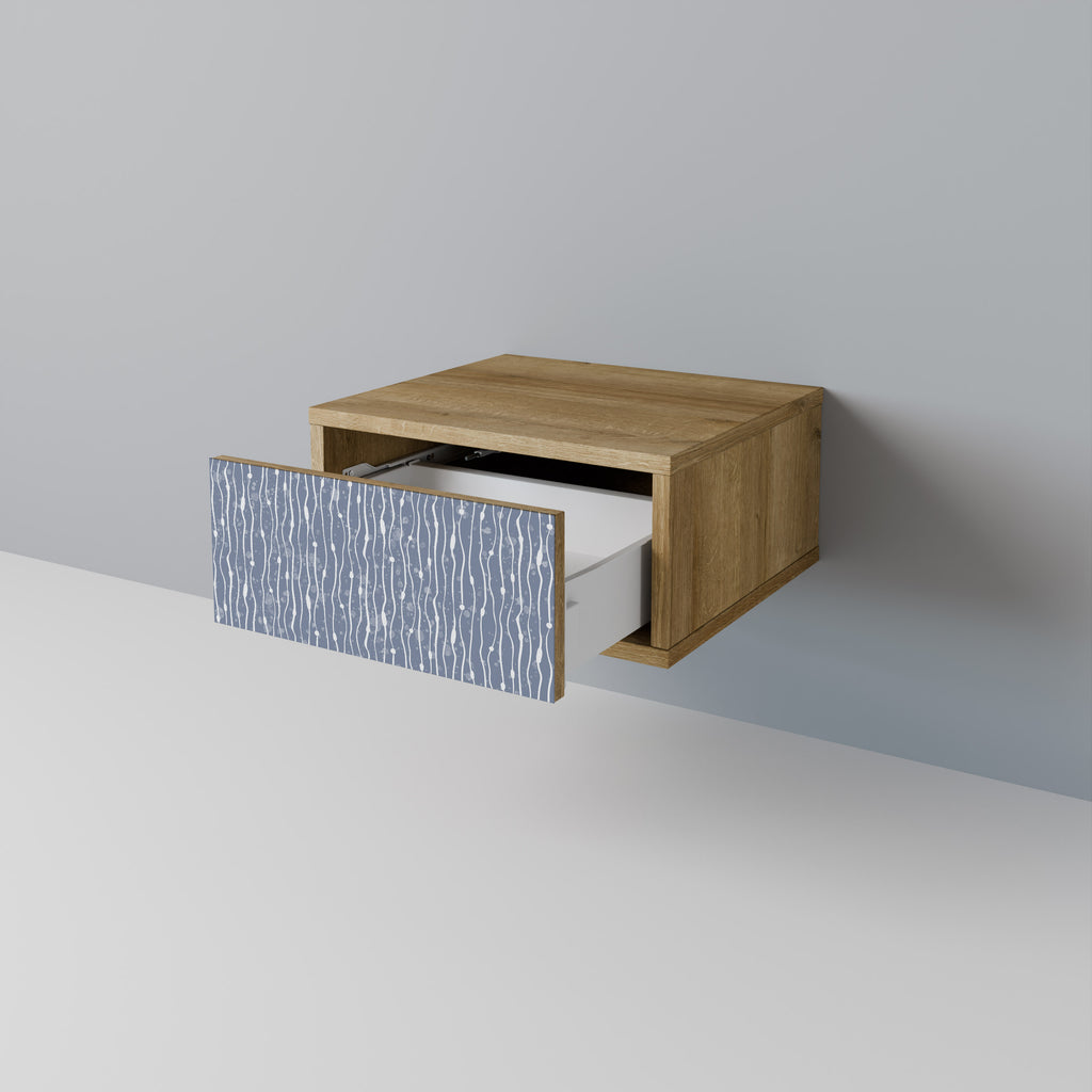 GRAPHITE RAIN Nattduksbord i ekeffekt