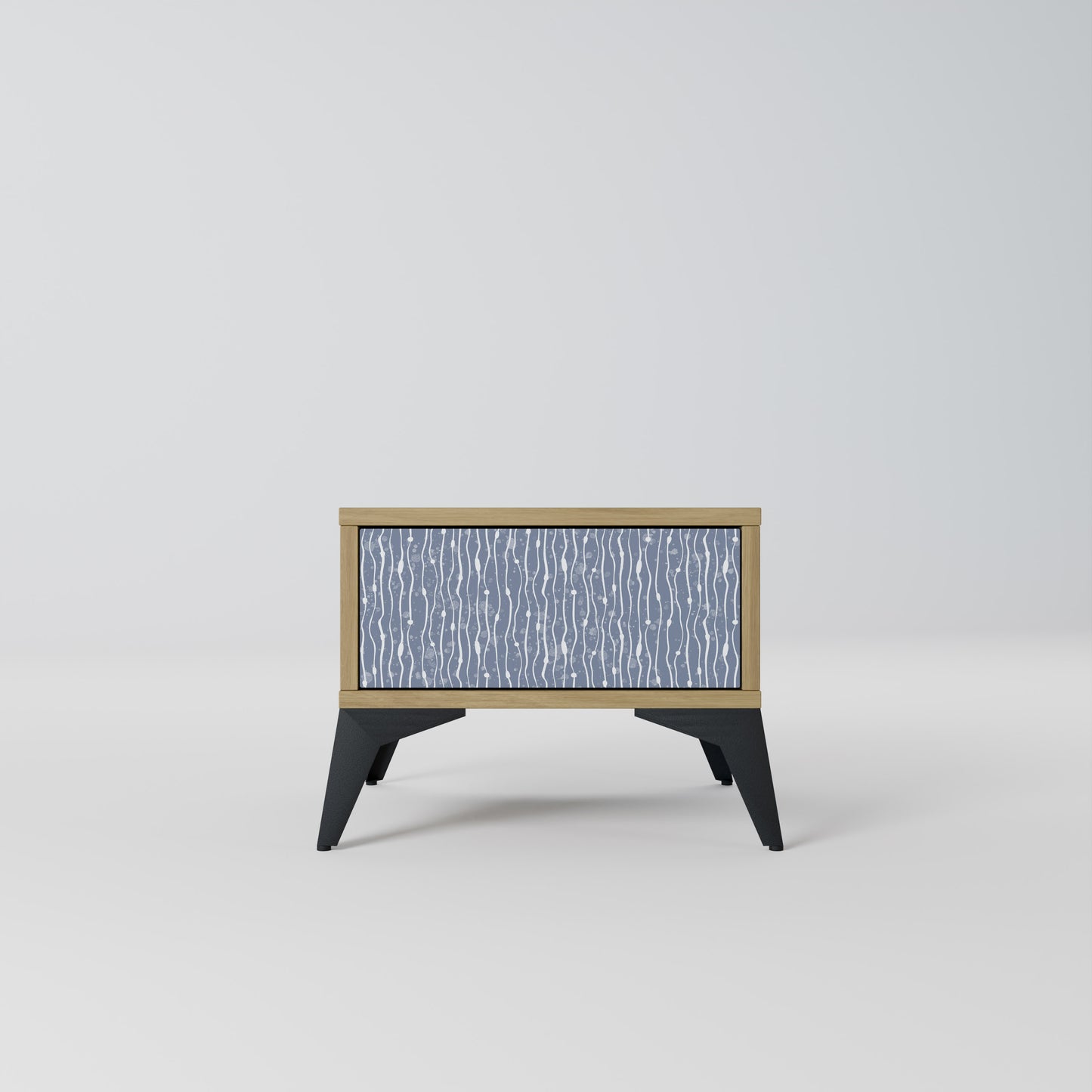 GRAPHITE RAIN Nattduksbord i ekeffekt