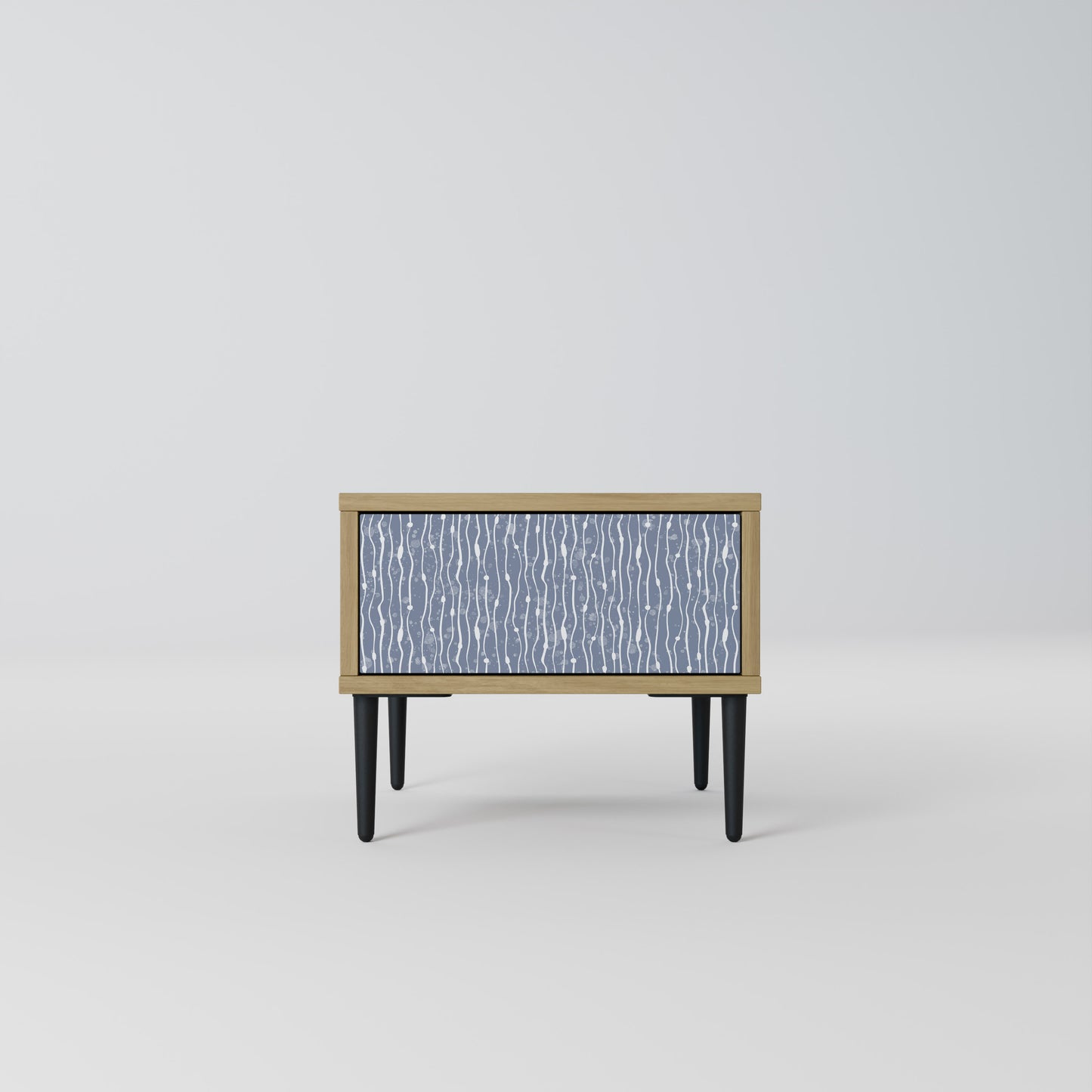 GRAPHITE RAIN Nattduksbord i ekeffekt