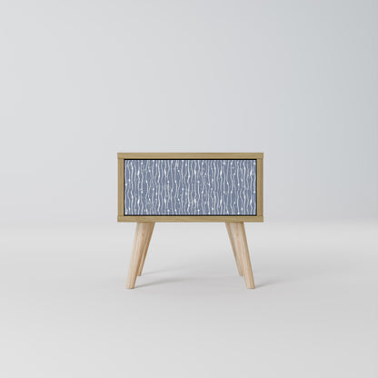 GRAPHITE RAIN Nattduksbord i ekeffekt