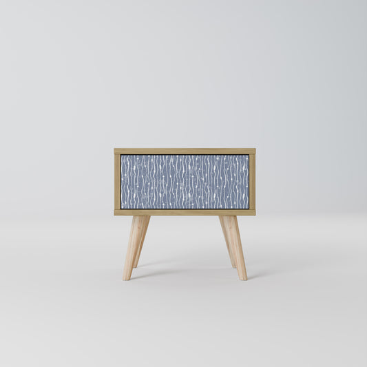 GRAPHITE RAIN Nattduksbord i ekeffekt