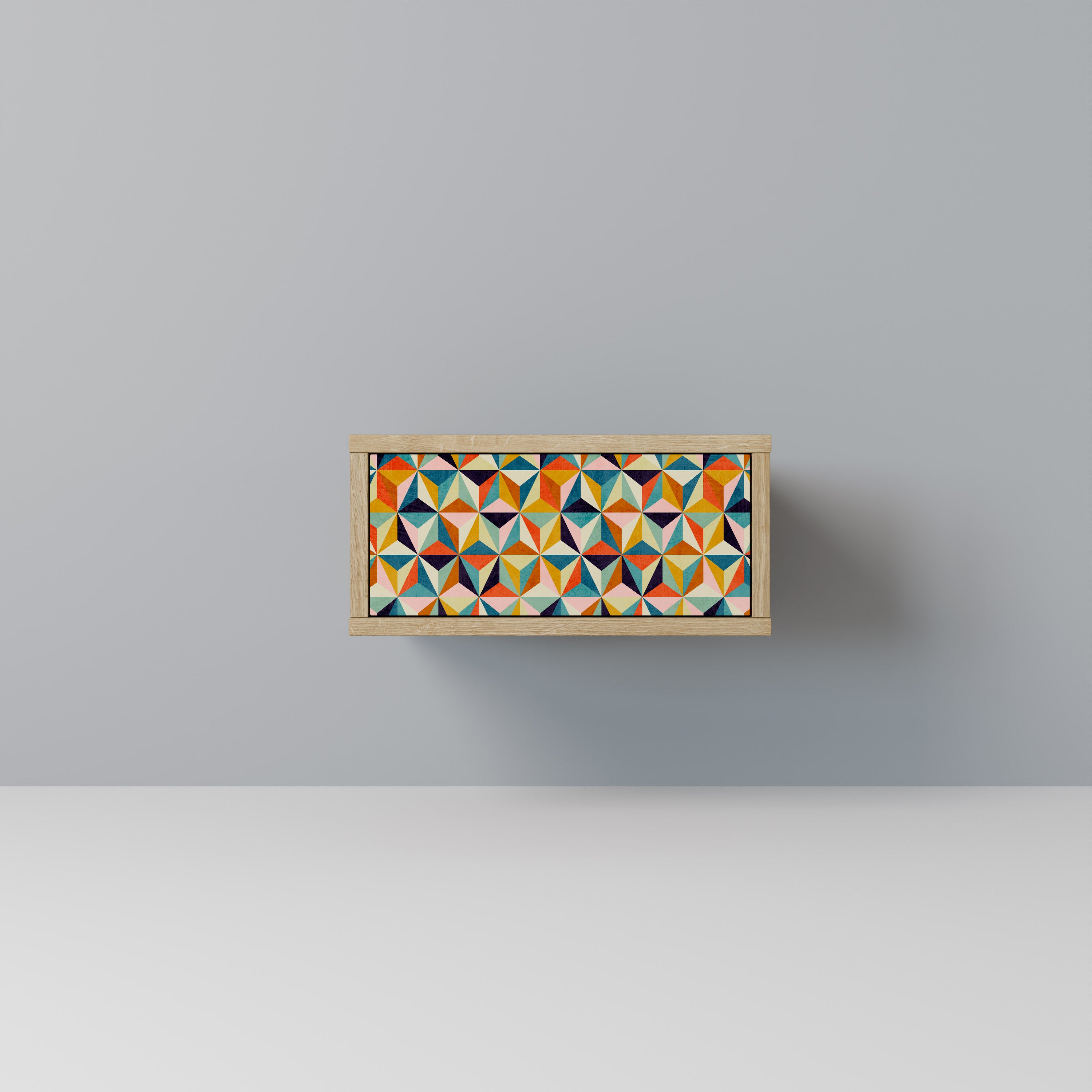 TESSELATE TREASURES Nattduksbord i Oak Effect