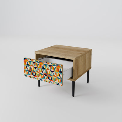 TESSELATE TREASURES Nattduksbord i Oak Effect