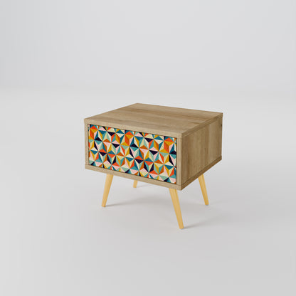 TESSELATE TREASURES Nattduksbord i Oak Effect