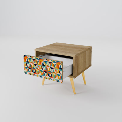 TESSELATE TREASURES Nattduksbord i Oak Effect