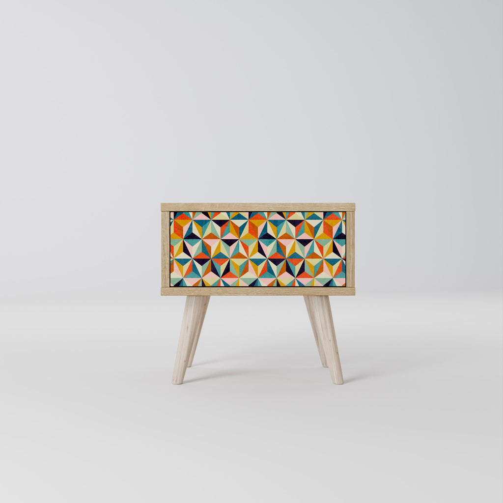 TESSELATE TREASURES Nattduksbord i Oak Effect