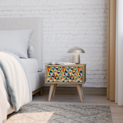 TESSELATE TREASURES Nattduksbord i Oak Effect