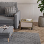 CERAMIC TEXTURE Nightstand in Oak Effect