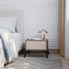 CERAMIC TEXTURE Nightstand in Oak Effect