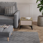 CERAMIC TEXTURE Nightstand in Oak Effect