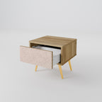 CERAMIC TEXTURE Nightstand in Oak Effect