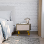 CERAMIC TEXTURE Nightstand in Oak Effect