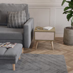 CERAMIC TEXTURE Nightstand in Oak Effect