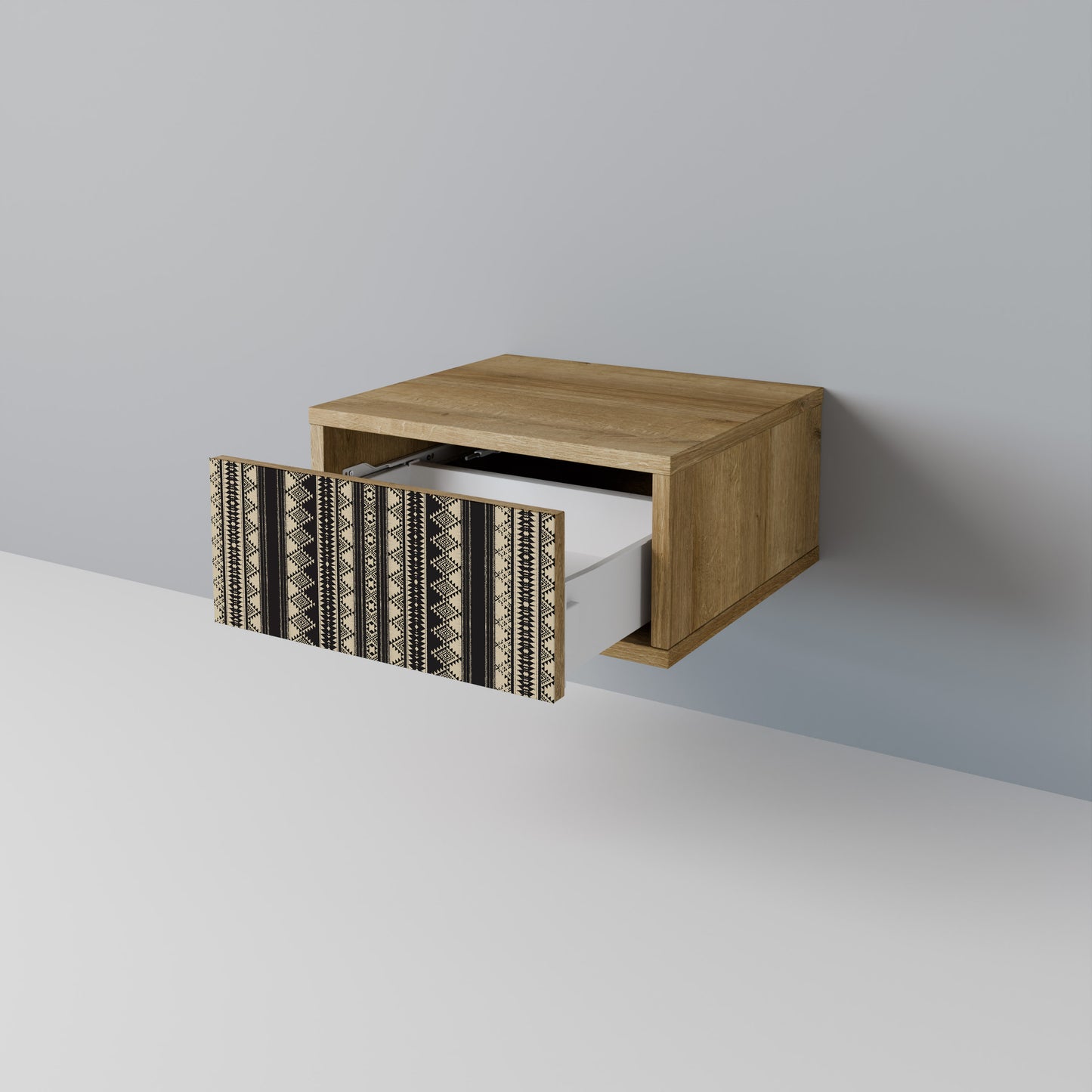 AZTEC Nattduksbord i ekeffekt