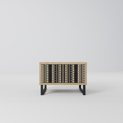 AZTEC Nattduksbord i ekeffekt