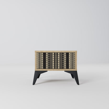 AZTEC Nattduksbord i ekeffekt