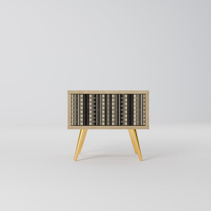 AZTEC Nattduksbord i ekeffekt