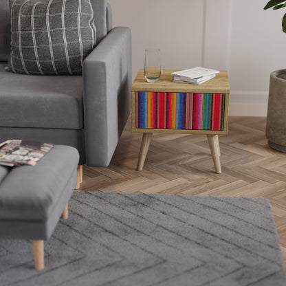 ETHNIC MEXICAN Nightstand in Oak Effect